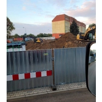 Ogrodzenie budowlane pełne Ocynk